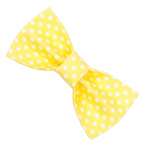 Yellow Spotty Bow Tie